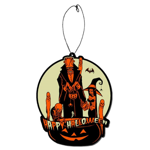 3 1\/2" Toxictoons Happy Halloween Vanilla Fear Freshener
