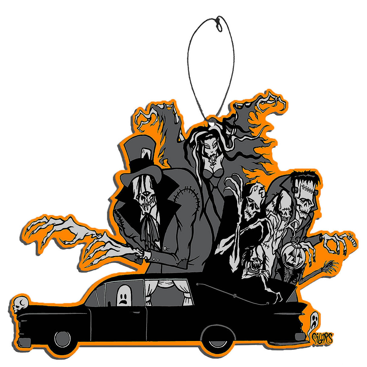 Licensed Toxictoons A Haunting We Will Go Vanilla Fear Freshener for Home Decor and Themed Celebrations