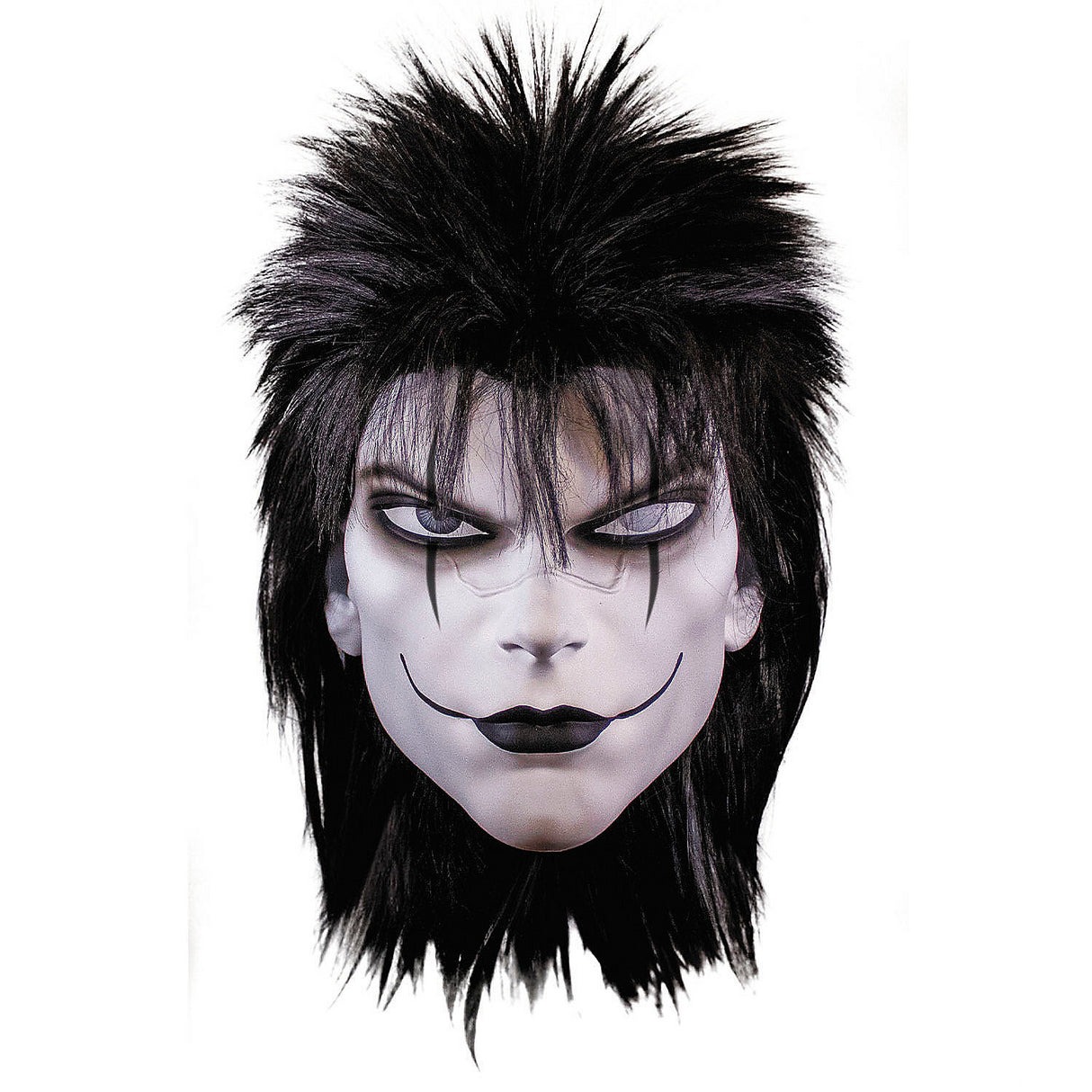 Deluxe The Crow Overhead Mask with Wig for Halloween Parties and Costume Events