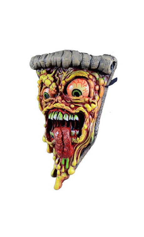 Máscara auténtica de Pizza Fiend de Trick or Treat Studios para fiestas de Halloween, Comic Con y eventos divertidos con temática de comida