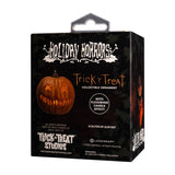 Holiday Horrors Light-Up Pumpkin Ornament for Halloween Decor Christmas Tree and Collectible Display