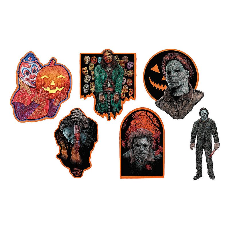 Vintage Halloween 2007 Cutouts Wall Decoration Collection for Spooky Celebrations and Themed Events