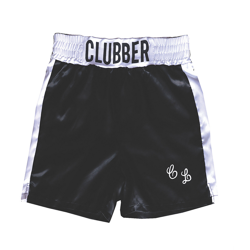 Officially Licensed Rocky III Clubber Lang Boxing Trunks Costume for Halloween Parties and Movie Themed Events