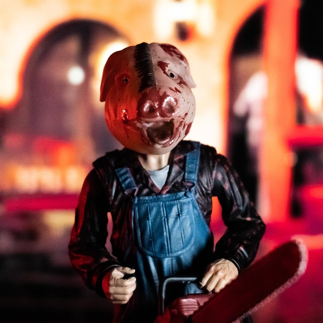 Collector's 8-inch Motel Hell Farmer Vincent Action Figure for Horror Fans and Display Collections