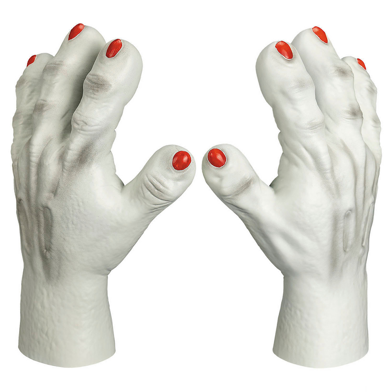 Officially Licensed Killer Klowns from Outer Space Vinyl Gloves for Movie Fans and Halloween Costumes