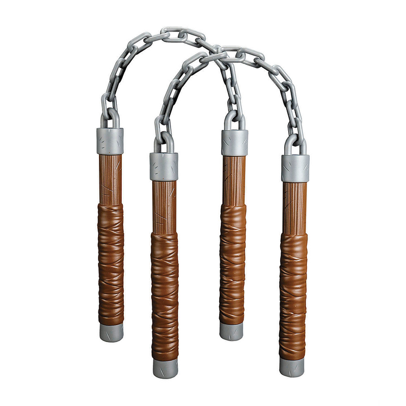 Authentic Teenage Mutant Ninja Turtles Retro Nunchucks for Themed Parties and Costume Play
