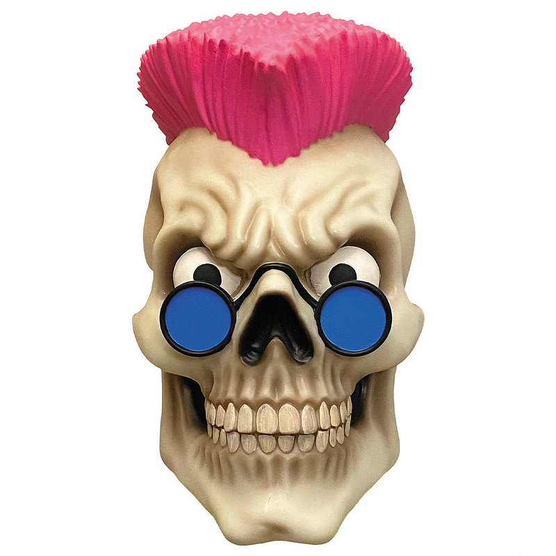 Officially Licensed Goosebumps Curly Skeleton Vinyl Mask for Halloween Costume Parties and Spooky Events