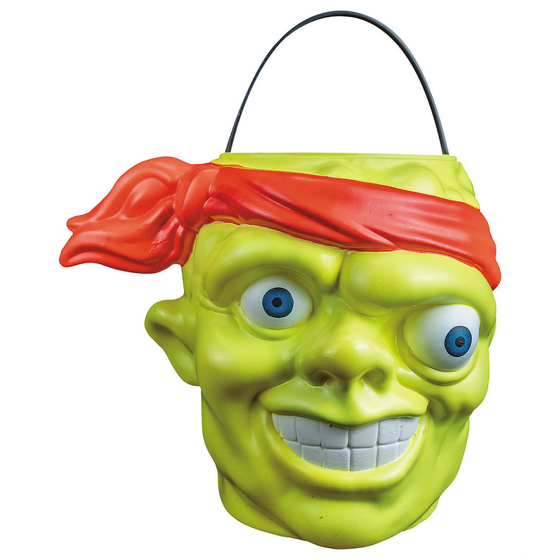 Toxic Crusaders Toxie Trick-or-Treat Candy Bucket for Halloween Parties Trick or Treating and Horror Themed Events