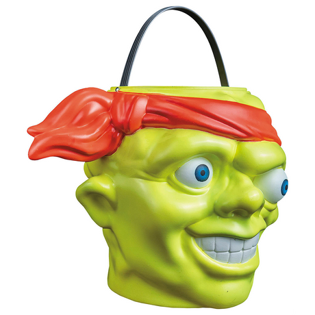 Cubo de dulces para Trick-or-Treat Toxie de Toxic Crusaders para fiestas de Halloween, pedir dulces y eventos temáticos de terror  