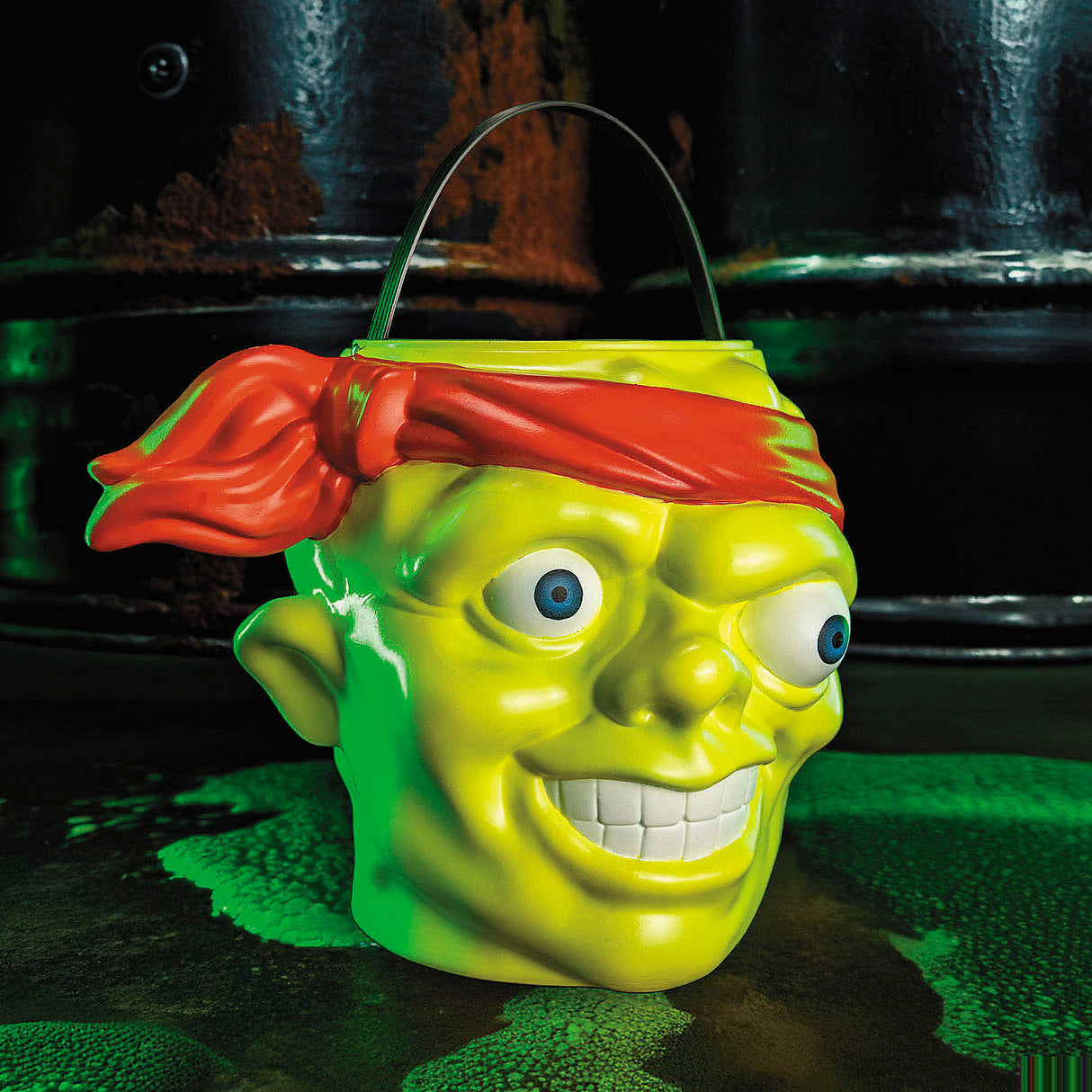 Toxic Crusaders Toxie Trick-or-Treat Candy Bucket for Halloween Parties Trick or Treating and Horror Themed Events