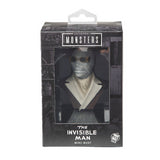 Universal Classic Monsters The Invisible Man Mini Bust for Spooky Halloween Decor and Collectible Display