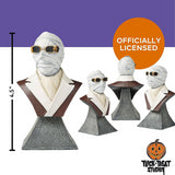 Universal Classic Monsters The Invisible Man Mini Bust for Spooky Halloween Decor and Collectible Display