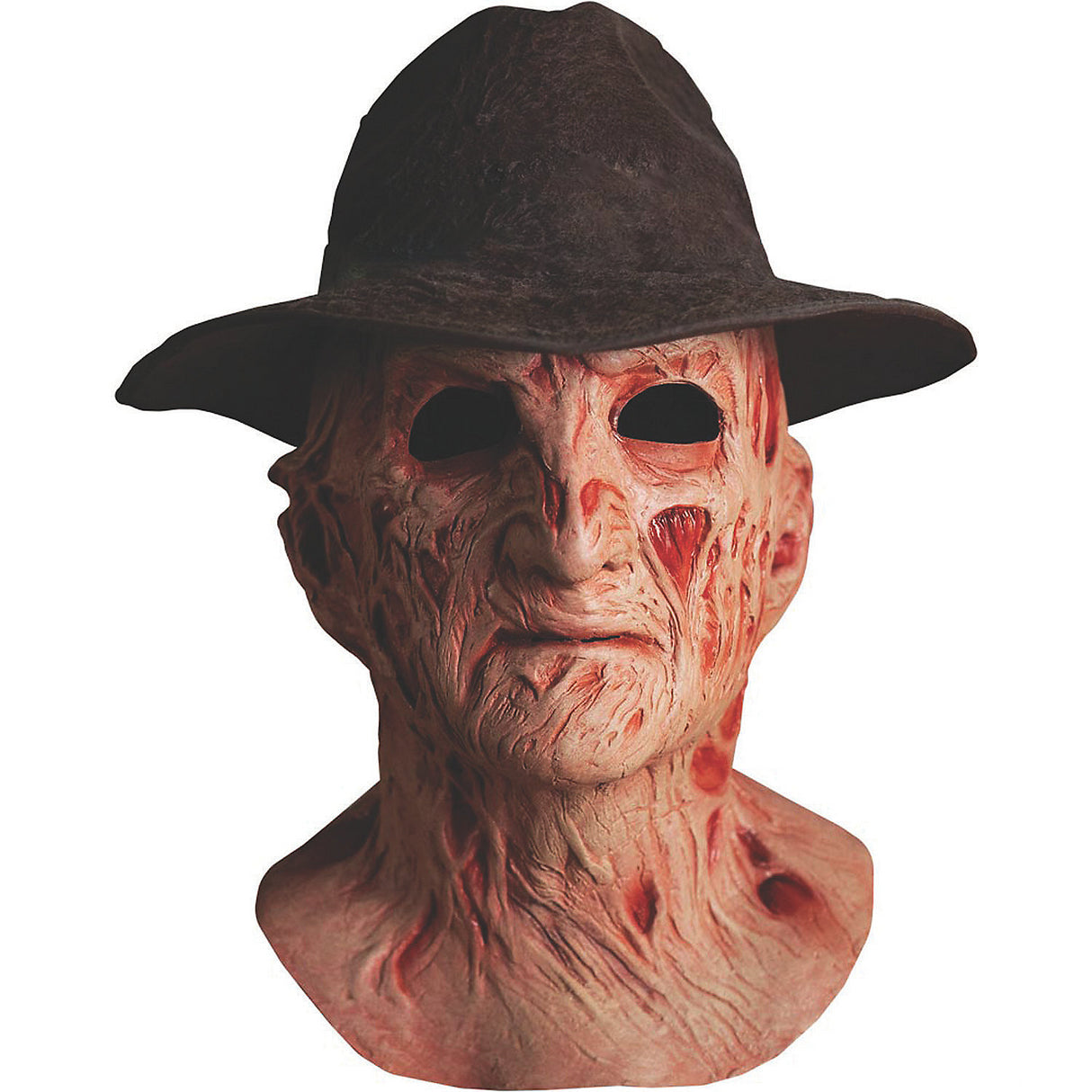 Deluxe Freddy Mask with Hat for Halloween Horror Parties and Costume Events