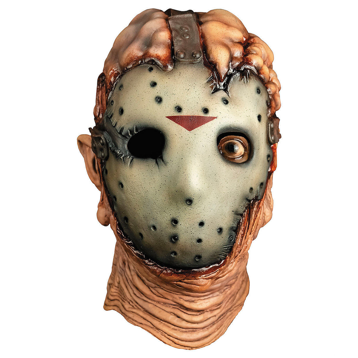 Authentic Friday the 13th Jason Voorhees Overhead Latex Mask for Halloween Horror Fans and Collectors