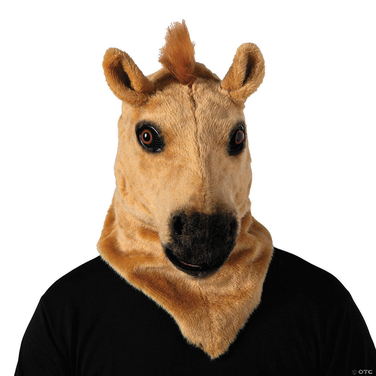 Realistic Adults Brown Horse Moving Mouth Mask for Costume Parties and Halloween Events