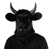 Realistic Adults Bull Moving Mouth Overhead Mask for Halloween Parties Fun and Costume Contests