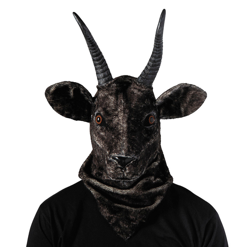 Realistic Moving Mouth Goat Mask for Halloween Costumes and Spooky Parties