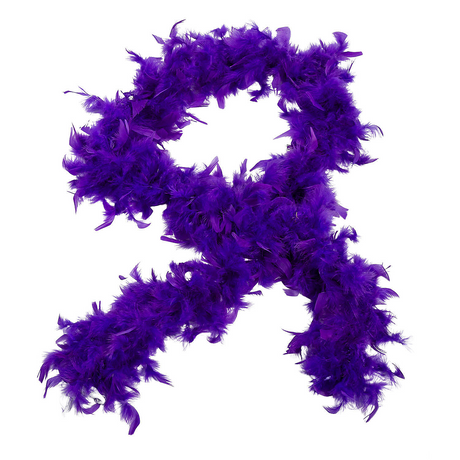 6 Ft. 40-Gram Solid Purple Feather Boa