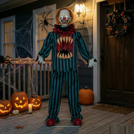 65" Hollow Clown with Teeth Halloween Decoration