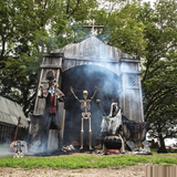 Towering Skeleton with Projection Eye 8-Foot