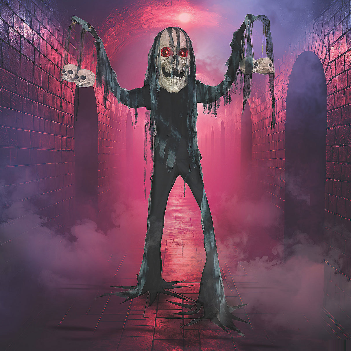 Spooky Catacomb Creature Animated Prop for Halloween Haunts and Scary Decorations