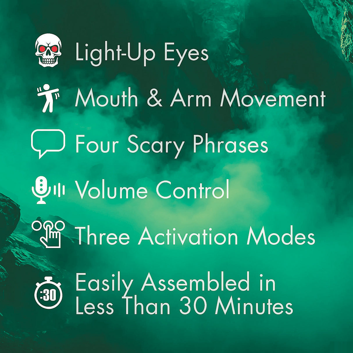 Scary Cellar Dweller Animated Prop for Halloween Displays and Haunted House Decorations