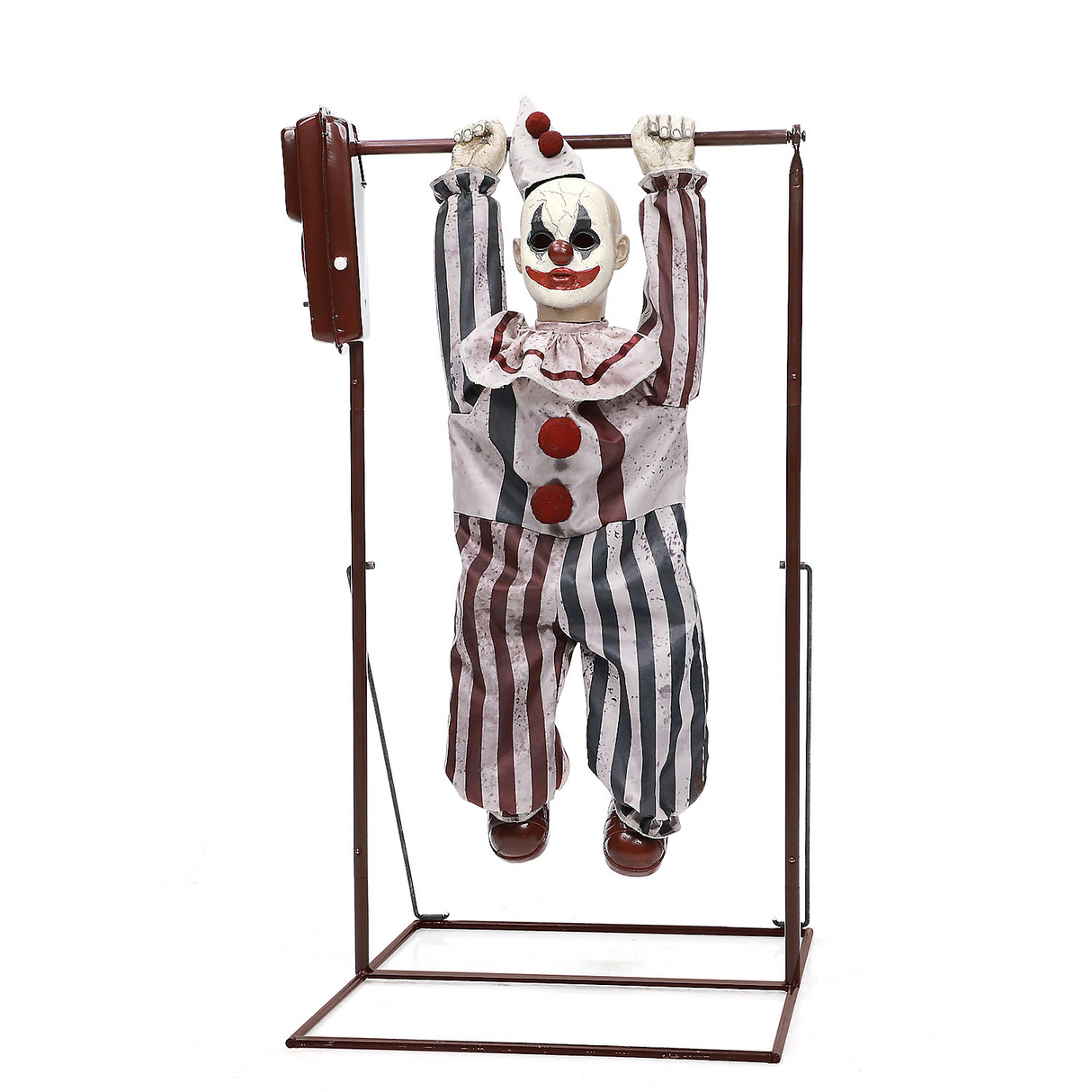 Animated Tumbling Clown Doll for Spooky Halloween Decorations and Festive Events