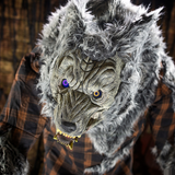 Life Size Animated Hulking Werewolf for Halloween Decorations and Spooky Props