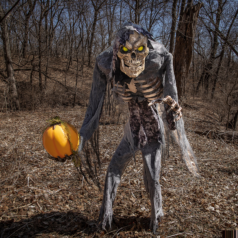 7-foot Prowling Jack animated Halloween prop