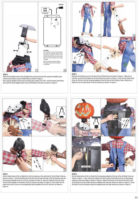 Animated Whimsical Scarecrow