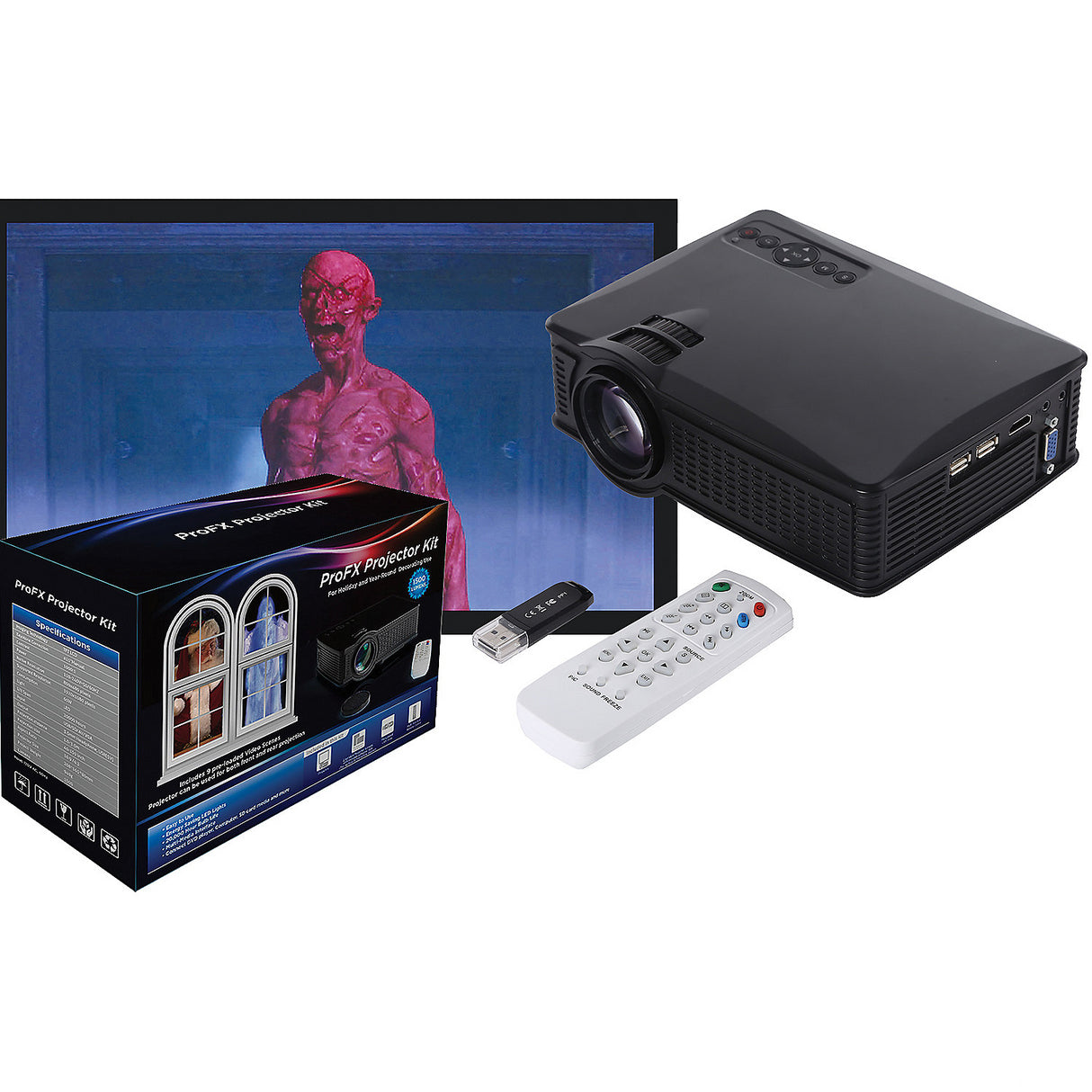 Profx Projector Kit for Home Entertainment Halloween Celebrations and Special Effects