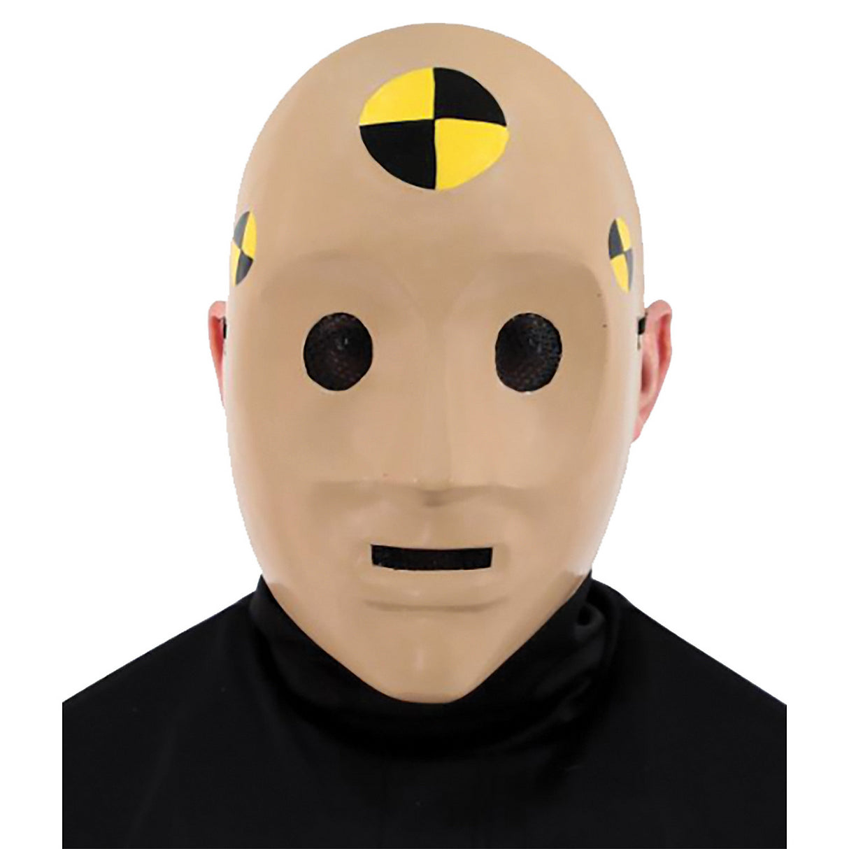Humorous Crash Test Dummy Mask for Halloween Parties and Scary Costume Events