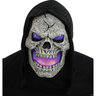 Eerie Flame Fiend Flaming Skull Mask with LED Eyes for Halloween Costume and Scary Decoration