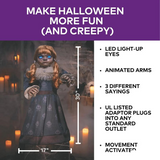 30" Ominous Sally Character Halloween Decoration