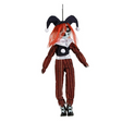 24" Black & Red Frown Clown Doll Halloween Decoration
