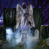 Cemetery Angel Animated Halloween Prop for Spooky Decor Haunted Houses and Halloween Parties