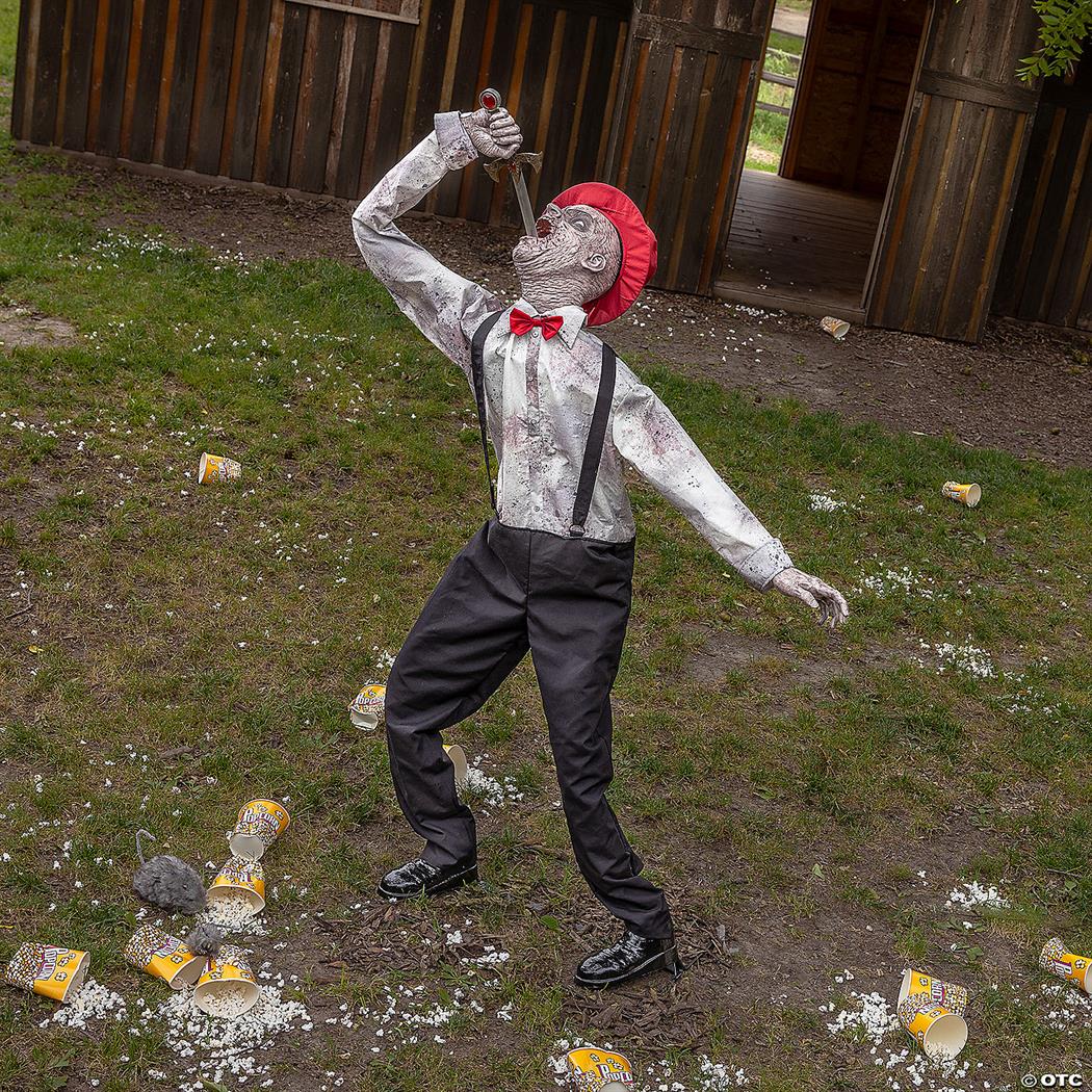 Spooky Sword Swallower Animated Halloween Prop for Haunted House Displays and Halloween Parties