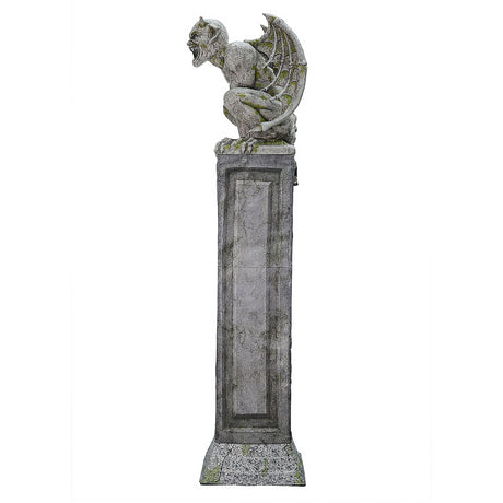 Gargoyle Pillar Animated Halloween Prop for Spooky Décor and Haunted House Setup Events