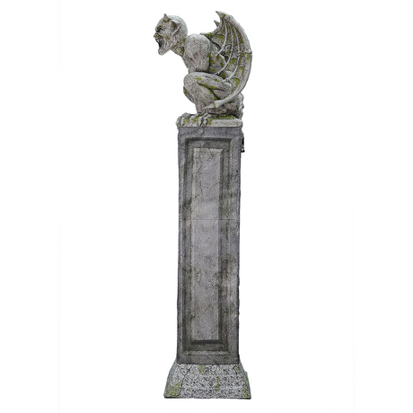Oversized Gargoyle Pillar Animated Halloween Prop 96"