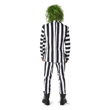 Men's Beetlejuice Suit Costume for Spooky Halloween Parties and Themed Events
