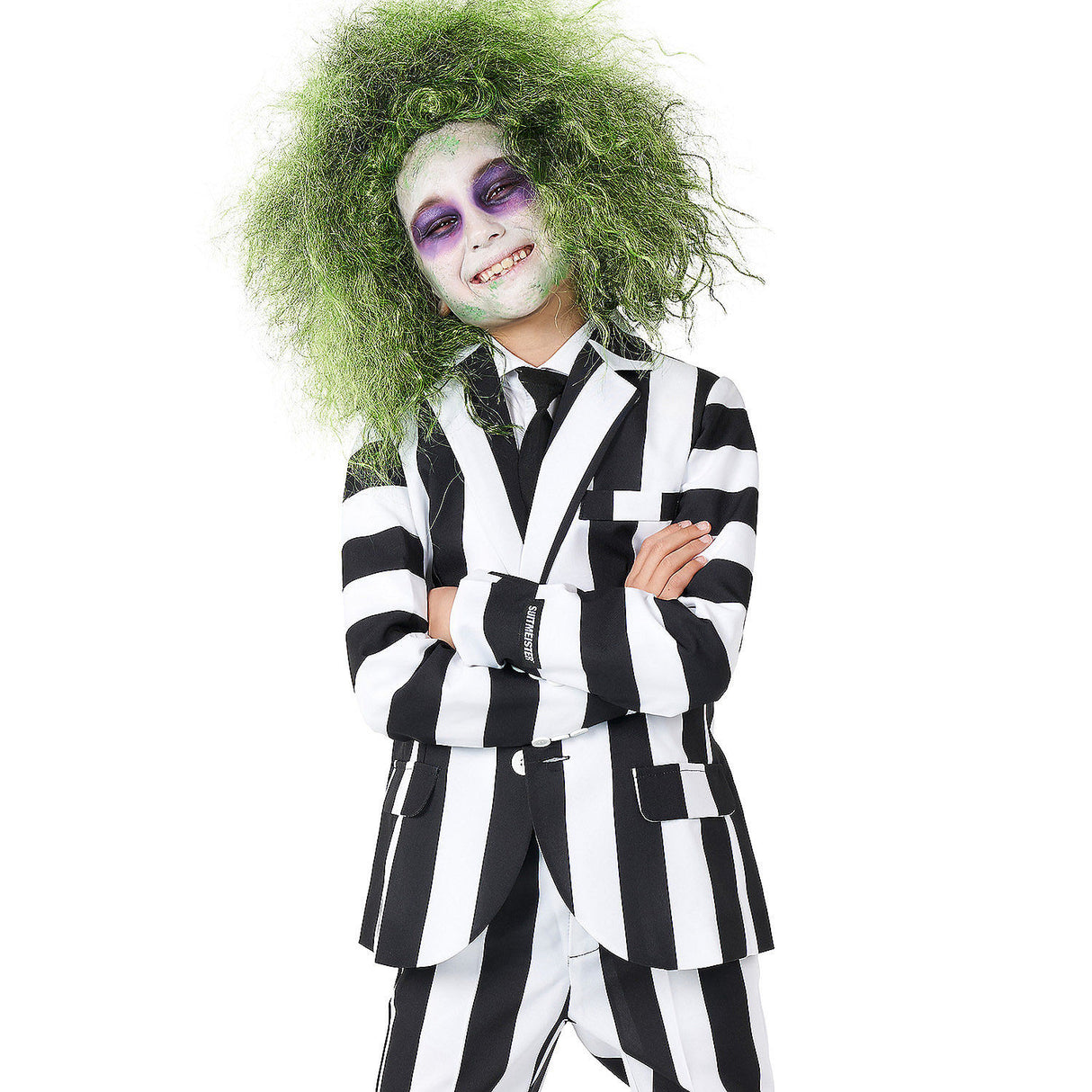 Boy's Beetlejuice Suit for Halloween Parties and Costume Events