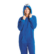Adults Sesame Street Cookie Monster Hooded Onesie Costume