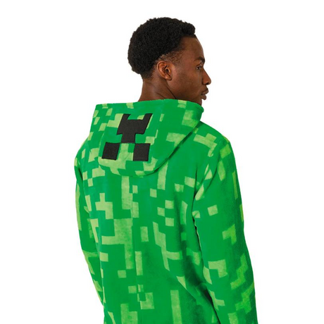 Adults Minecraft Creeper Hooded Onesie Costume