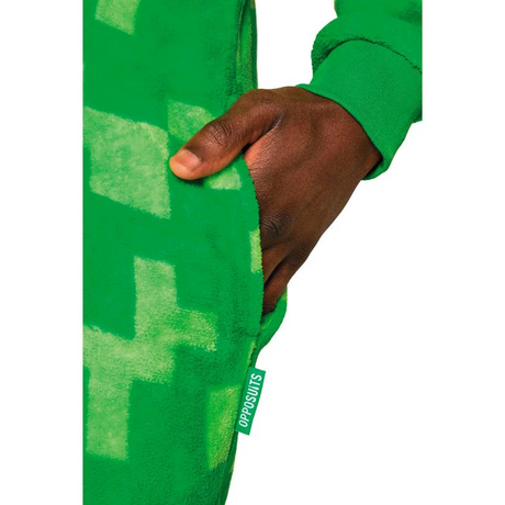 Adults Minecraft Creeper Hooded Onesie Costume