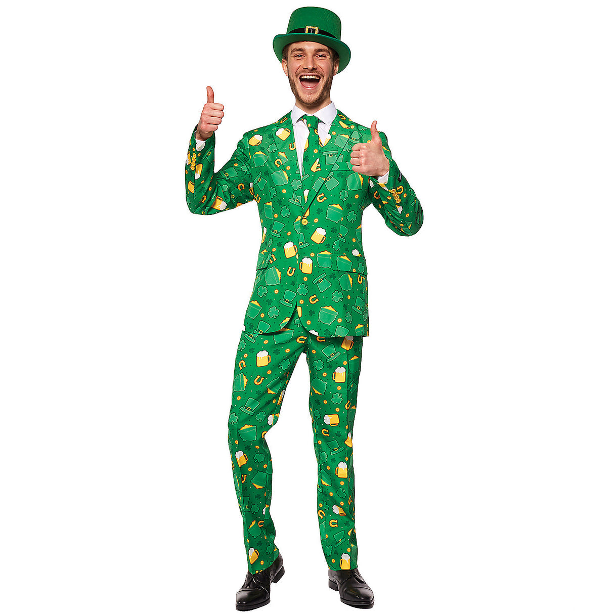 St Patricks Day Icons Suit Adult for Festive Celebrations Parties and Costume Events