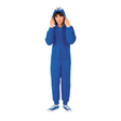 Kids Sesame Street Cookie Monster Hooded Onesie Costume