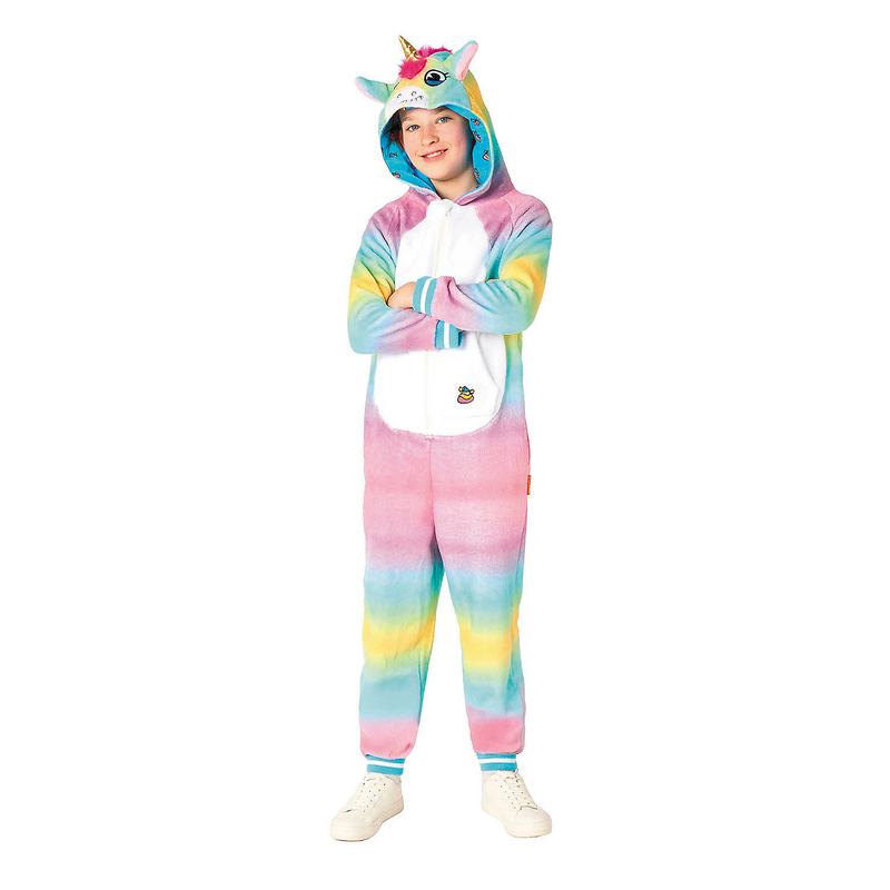 Kids Unicorn Hooded Onesie Costume