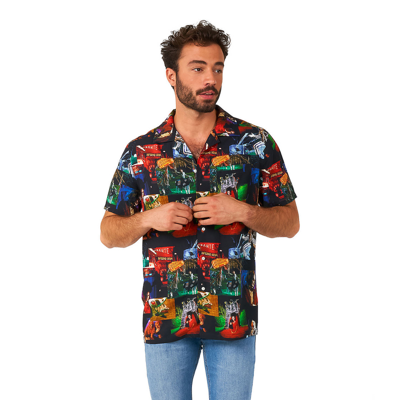 Men's Beetlejuice Costume Shirt for Halloween Parties and Themed Events