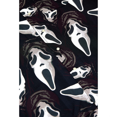 Camisa hawaiana de Ghost Face para hombre, genial para fiestas de Halloween y eventos temáticos espeluznantes