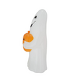 12" Light-Up LED Ghost with Jack-O'-Lantern Blow Mold Figure Halloween Decoration